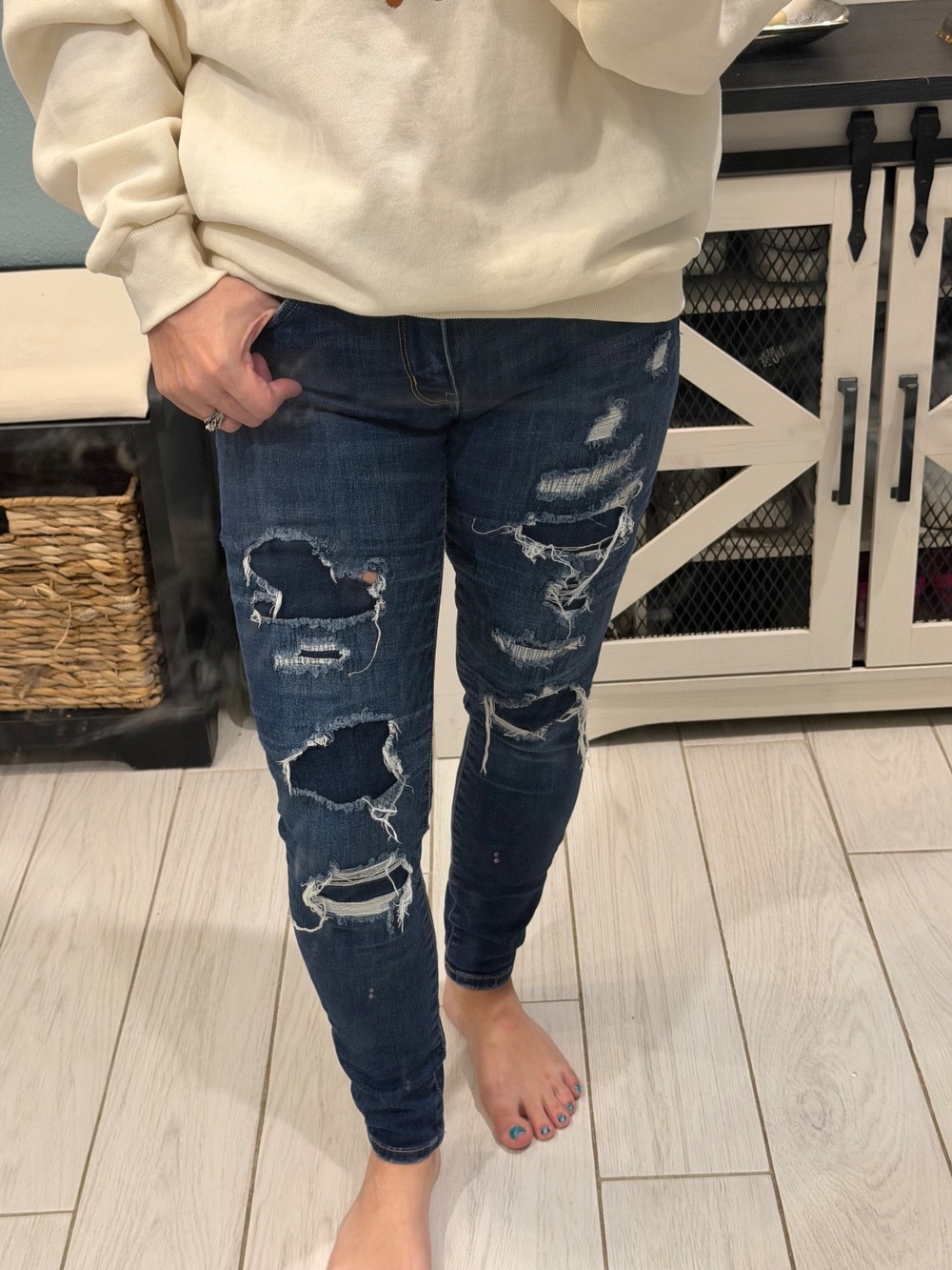 American Eagle Ne(x)t Level Stretch Distressed